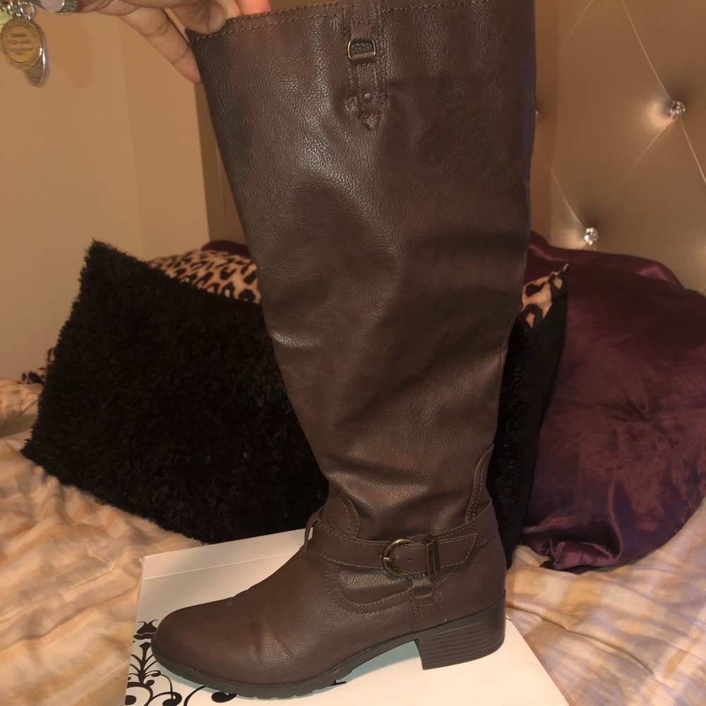Tall Brown boots by Rampage